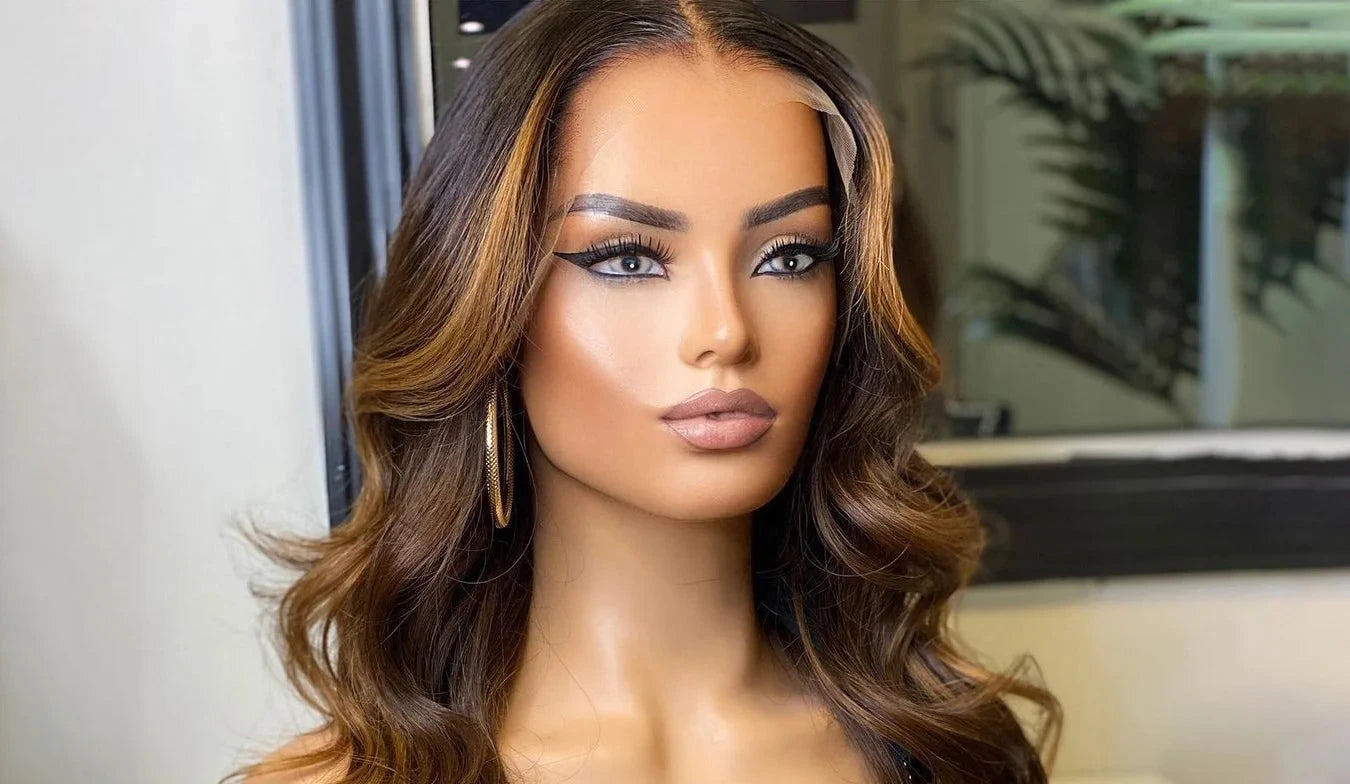 OhSoCandi Highlight Brown Lace Frontal Wig