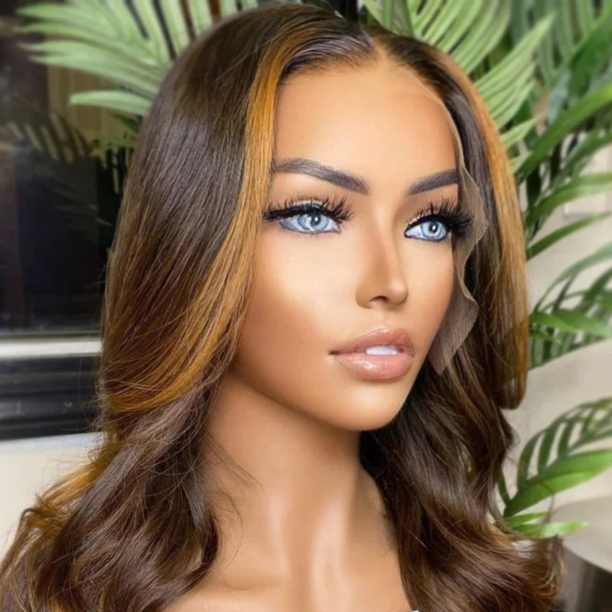 OhSoCandi Highlight Brown Lace Frontal Wig