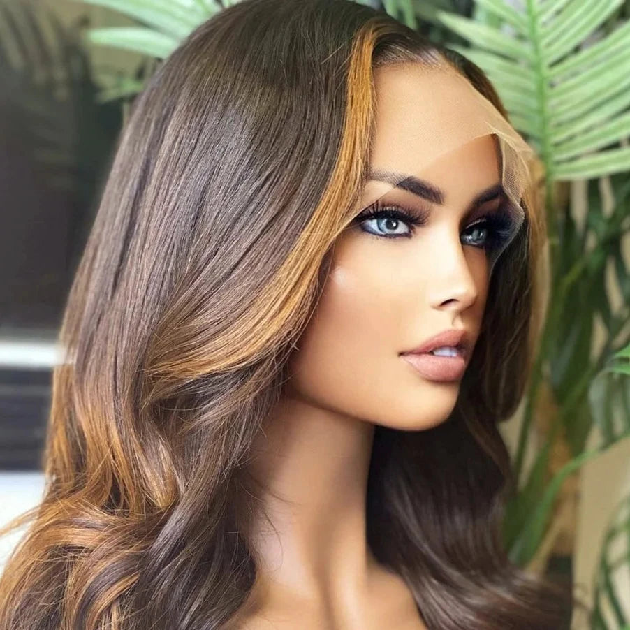 OhSoCandi Highlight Brown Lace Frontal Wig